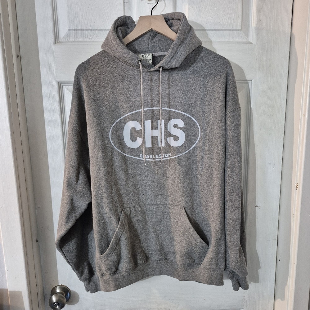 Unisex Gray CHS Charleston Hoodie Sz XL